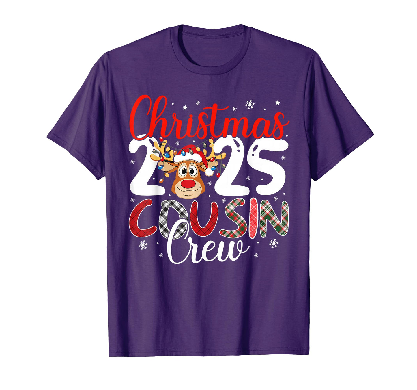 Christmas Cousin Crew 2025 Matching Family Xmas Pajamas T-Shirt