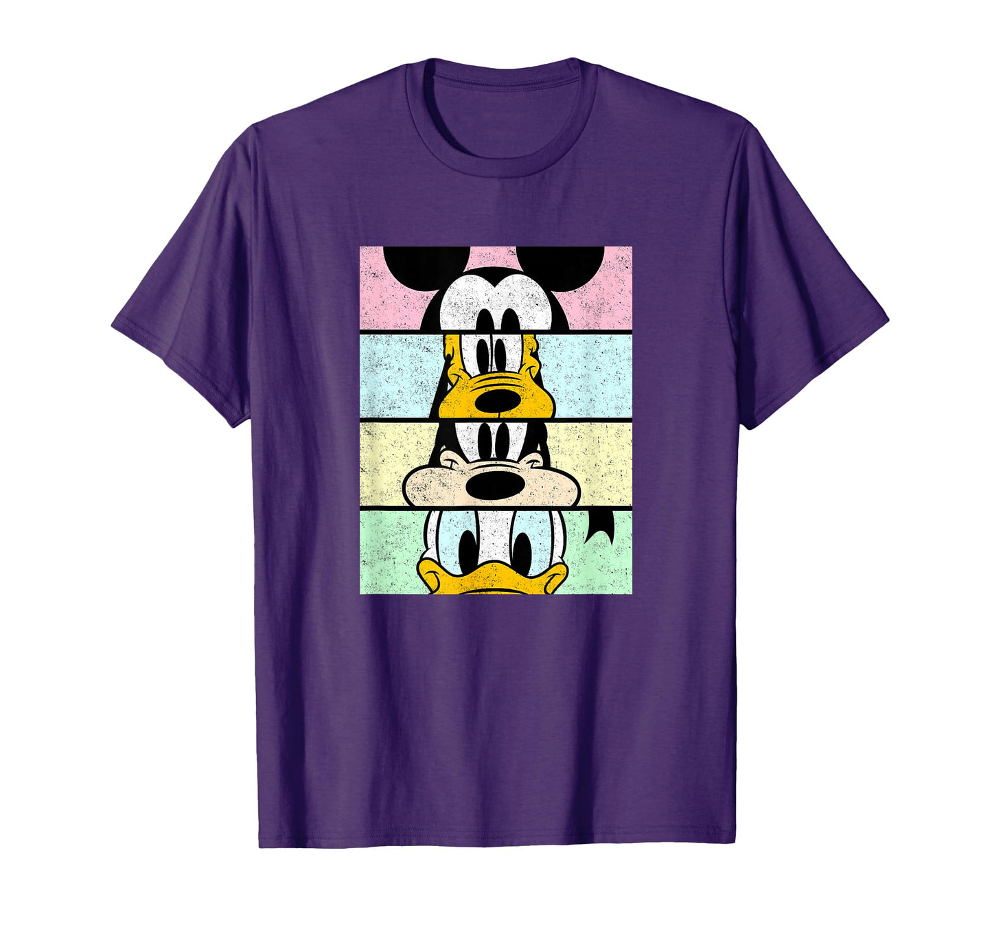 Disney Mickey And Friends Group Comic Panels Distressed T-Shirt