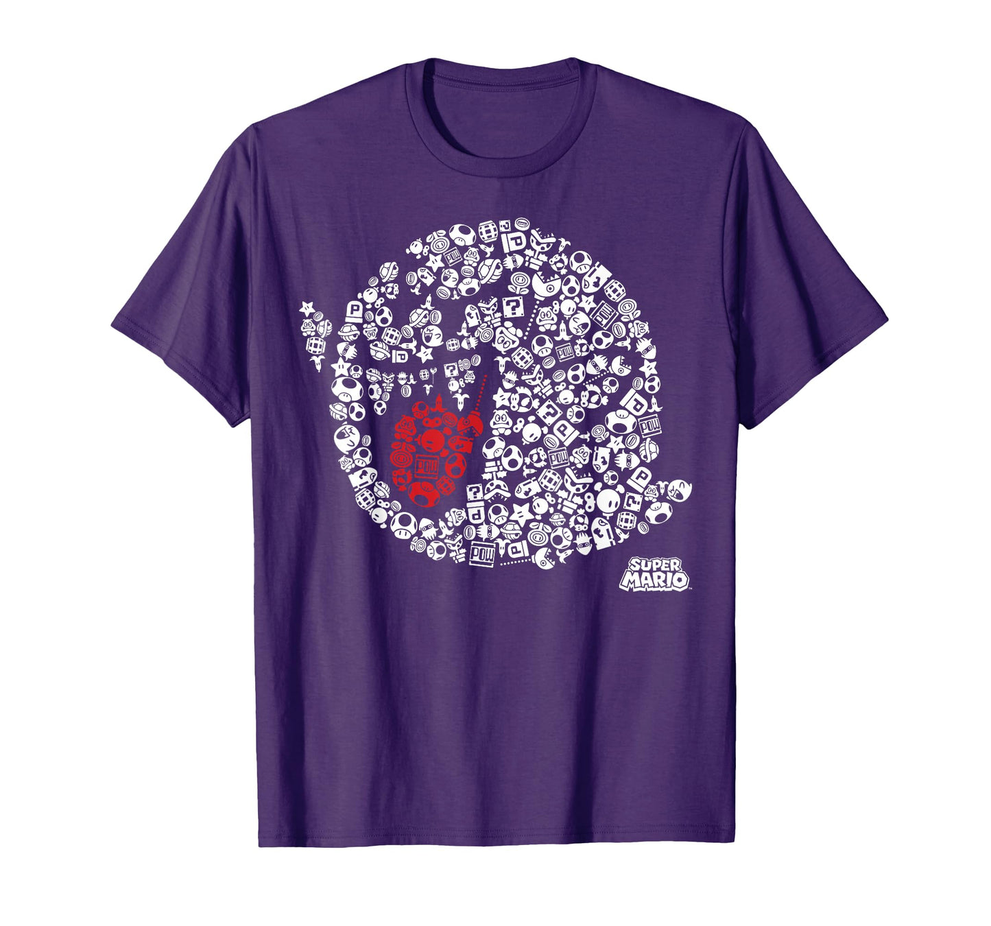 Nintendo Super Mario Iconic Boo Portrait Graphic T-Shirt T-Shirt
