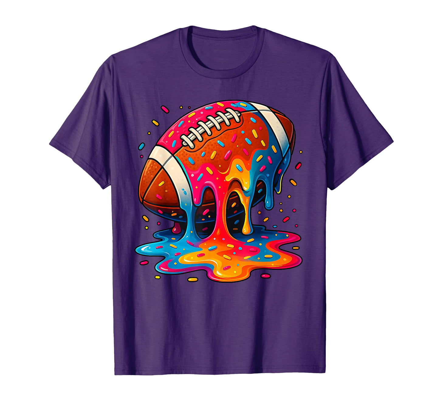 Football Drip Boys Football Ice Cream Sprinkle Respect Drip T-Shirt
