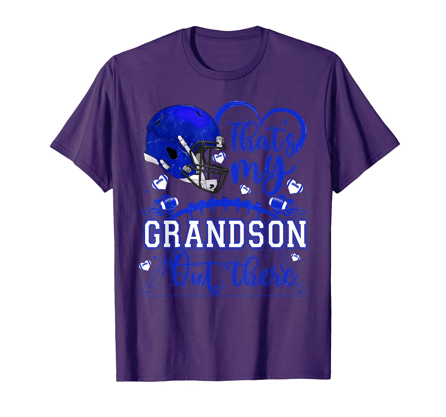 That's My Grandson Out There Game Day Football Family Pride T-Shirt
