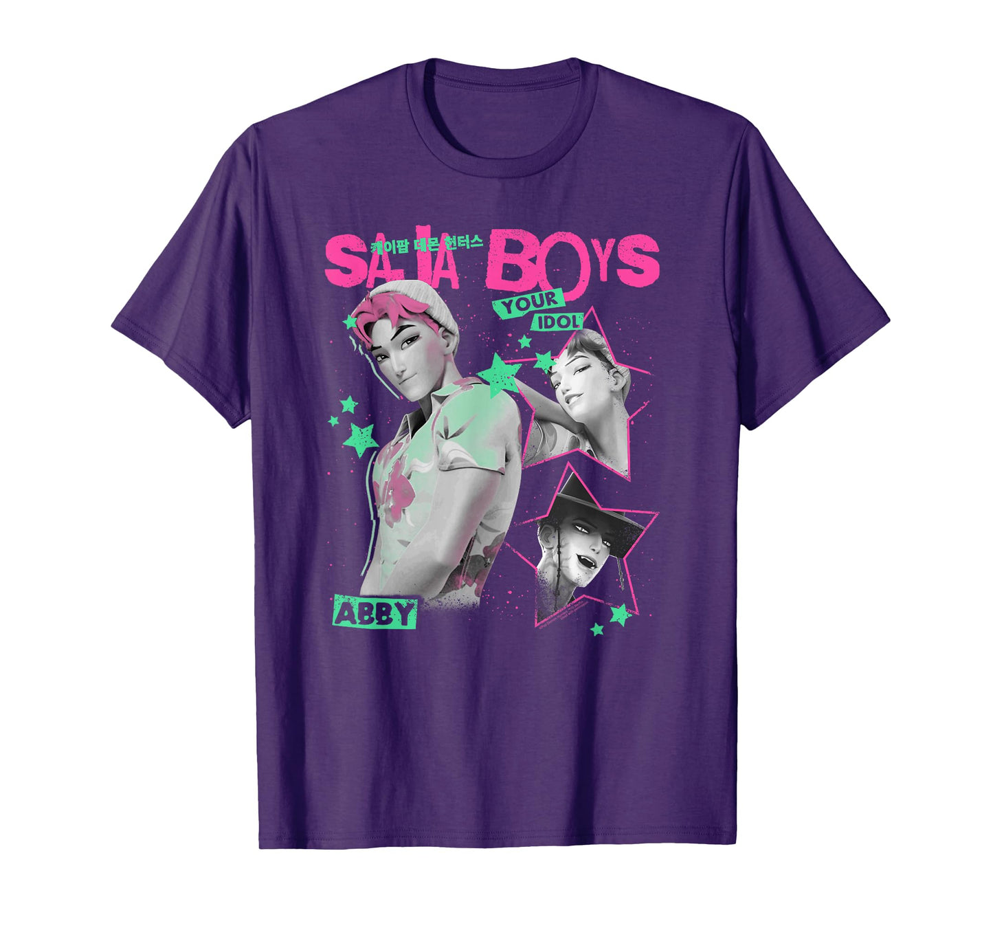 Kpop Demon Hunters Halloween Saja Boys Your Idol Abby T-Shirt