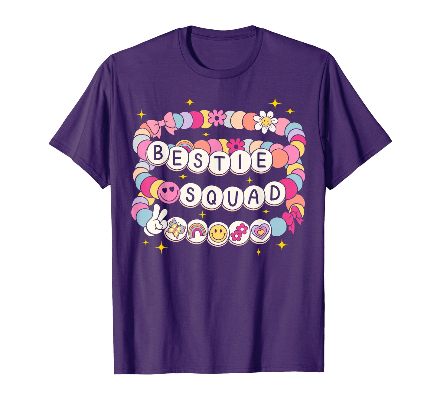 Bestie Squad Bracelets Best Friends Matching Girls T-Shirt