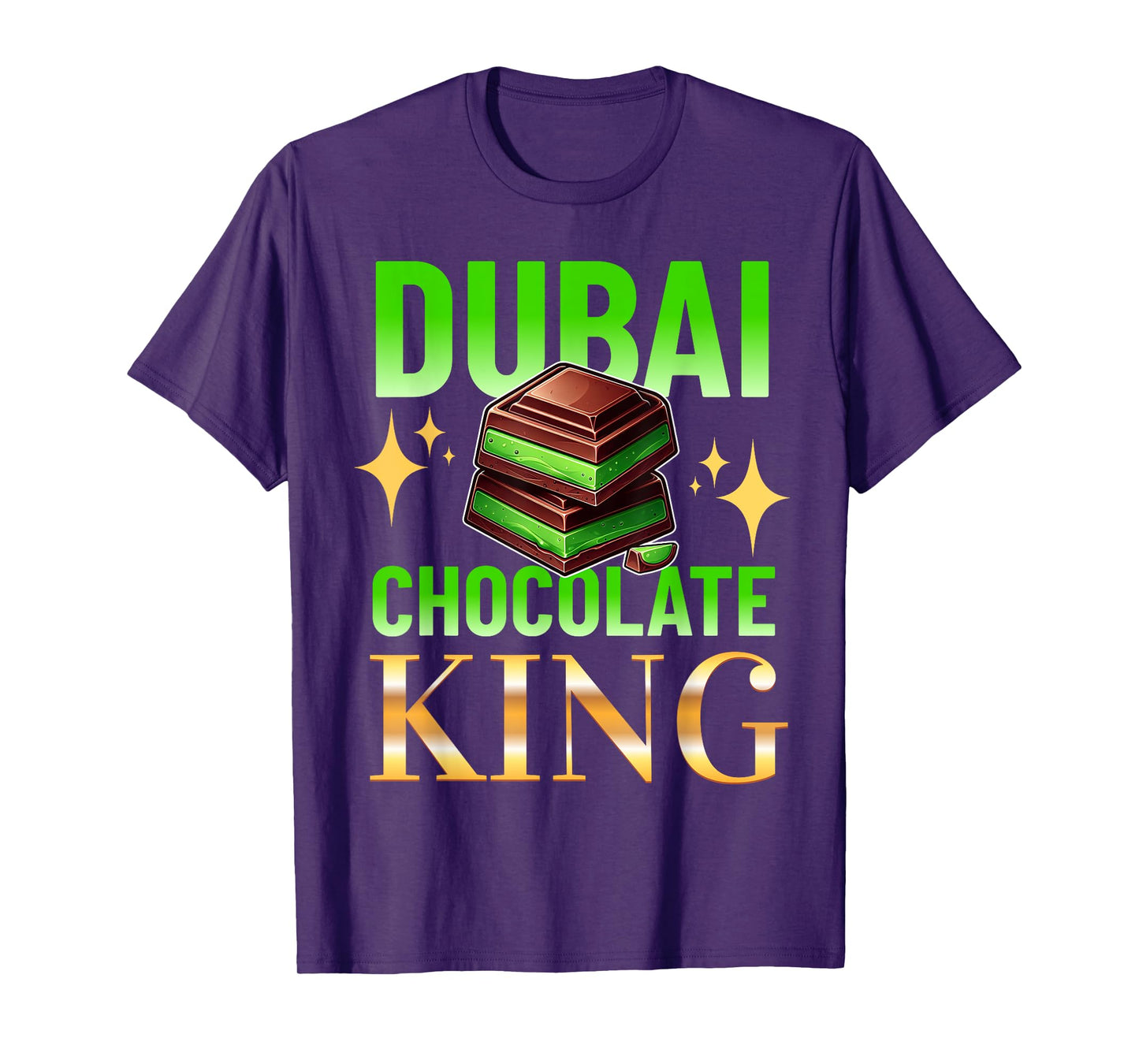 Dubai Chocolate King Funny Design Meme Chocolate lover T-Shirt