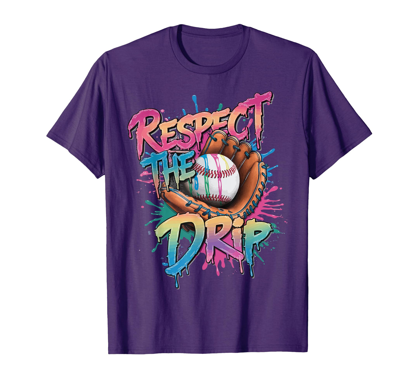 Respect the Drip Youth Baseball Sports T-Shirt