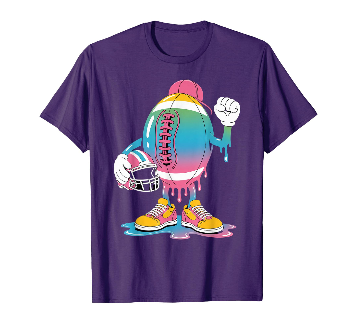 Ice Cream Drip Men Women Game American Football Drip T-Shirt