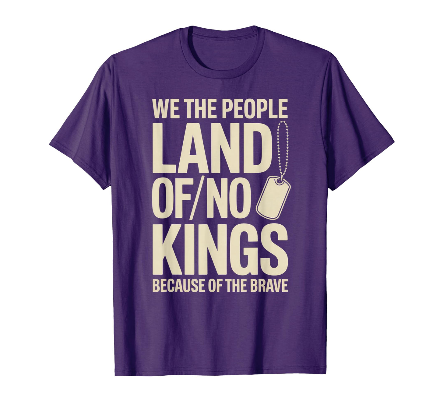 America Vintage No Kings Day Because of The Brave T-Shirt