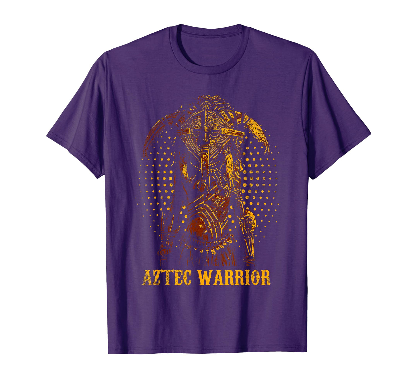Aztec Warrior King Mexican Native Art Mayans T-Shirt
