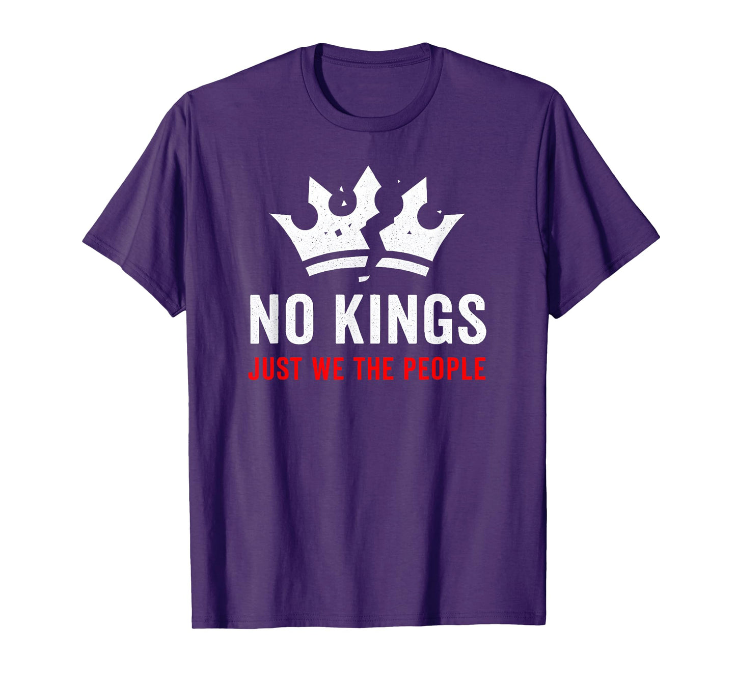 No Kings Broken Crown – Democracy Equality Freedom T-Shirt
