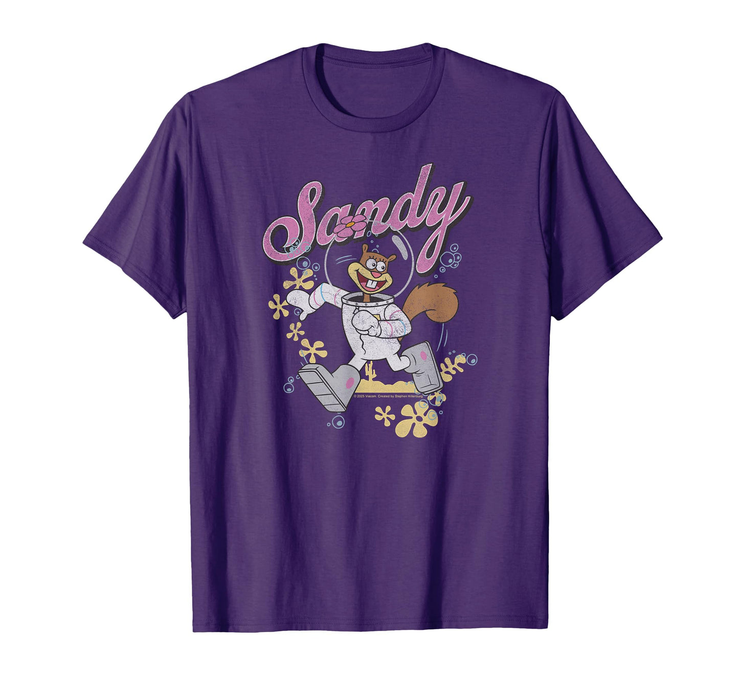 SpongeBob SquarePants - Sandy Cheeks Flower Clouds T-Shirt