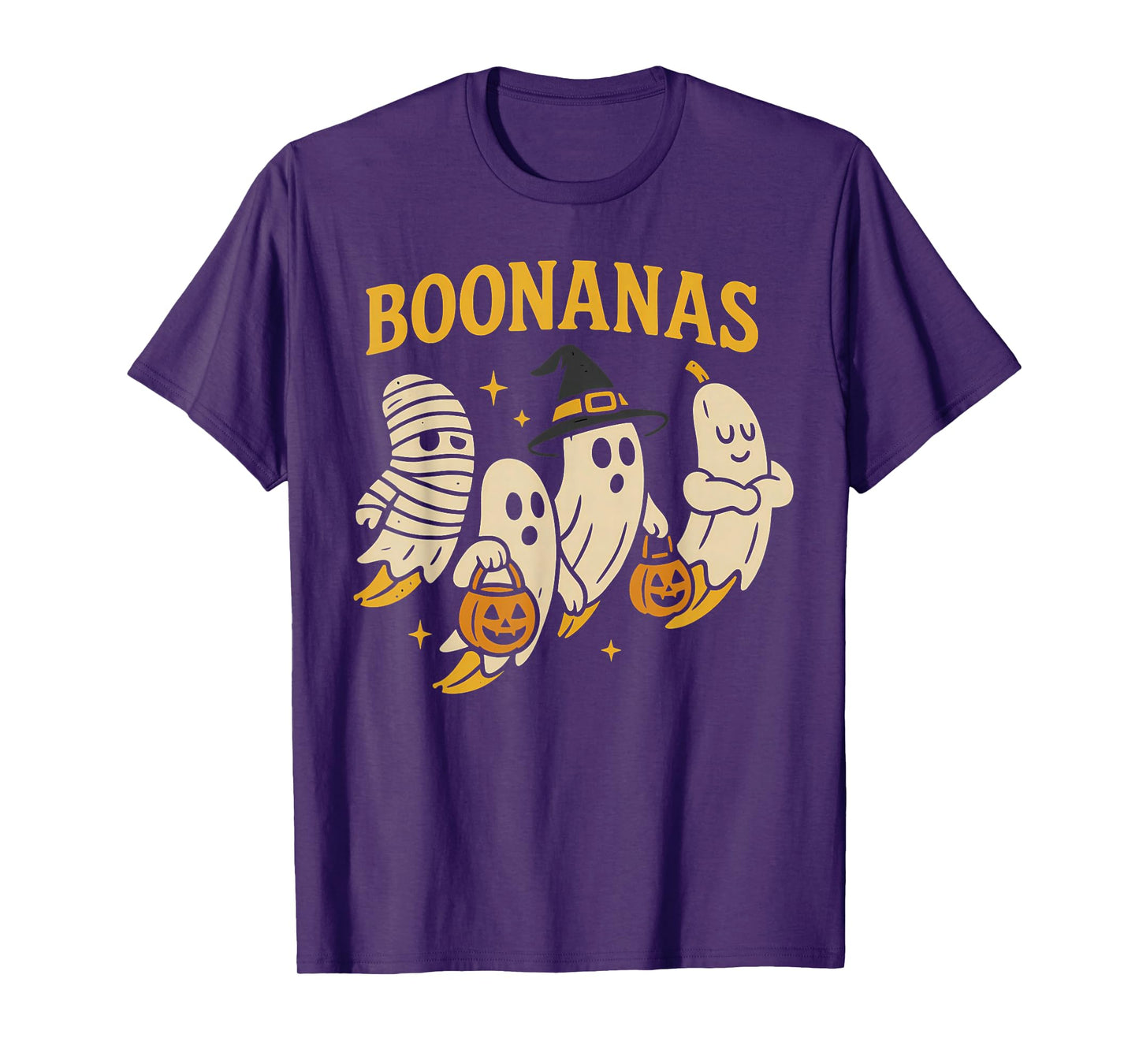 Boonanas Squad Halloween Ghost Spooky Cute Banana Costume T-Shirt