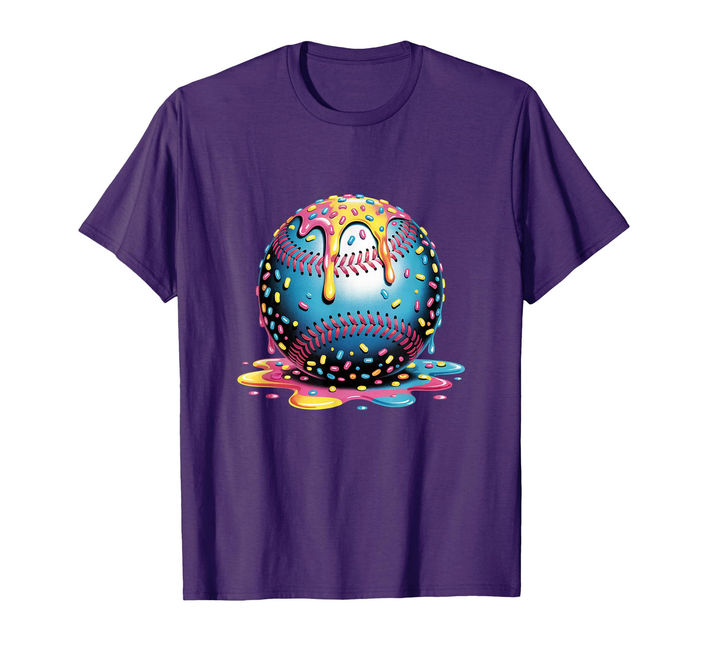Ice Cream Drip Baseball Stuff Baseball Drip For Boys Kids T-Shirt