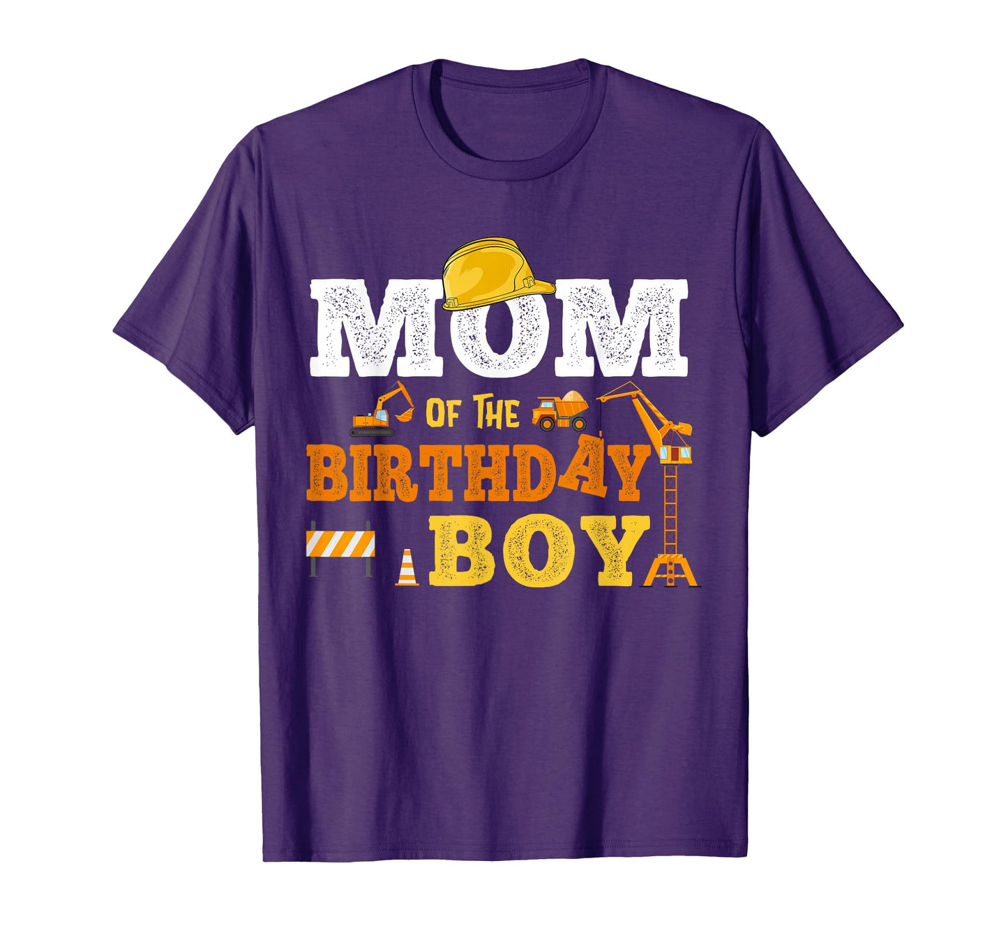 Dad Mom Of The Birthday Boy Kid Construction Matching Family T-Shirt