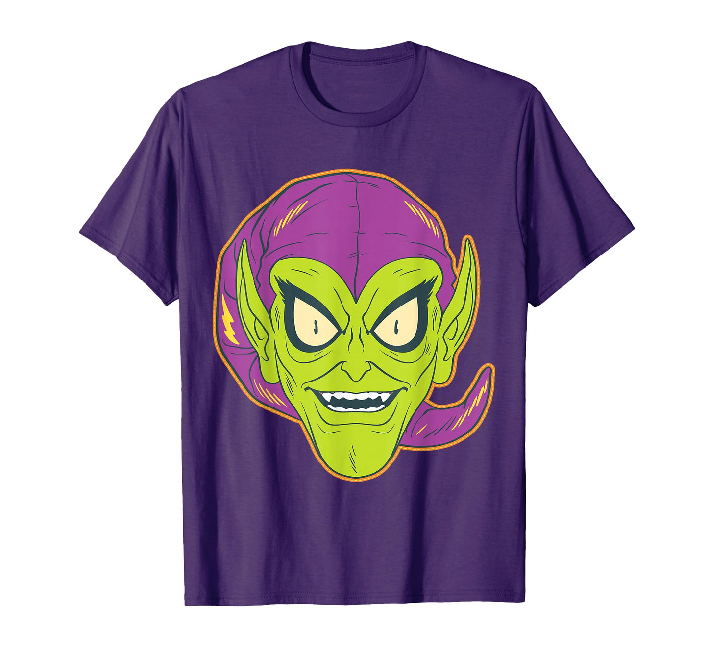 Marvel Green Goblin Halloween Retro Vintage Mask Costume T-Shirt