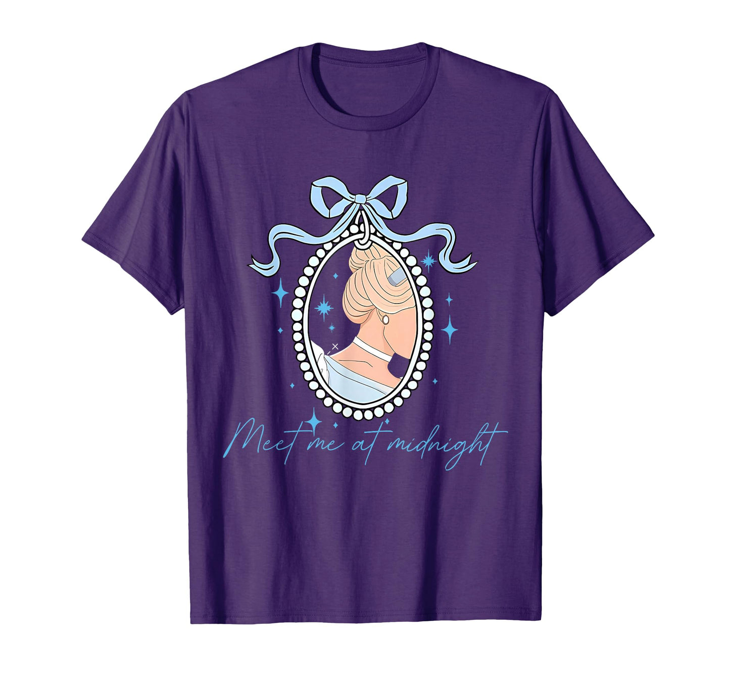 Vintage Coquette Bow Meet Me At Midnight T-Shirt