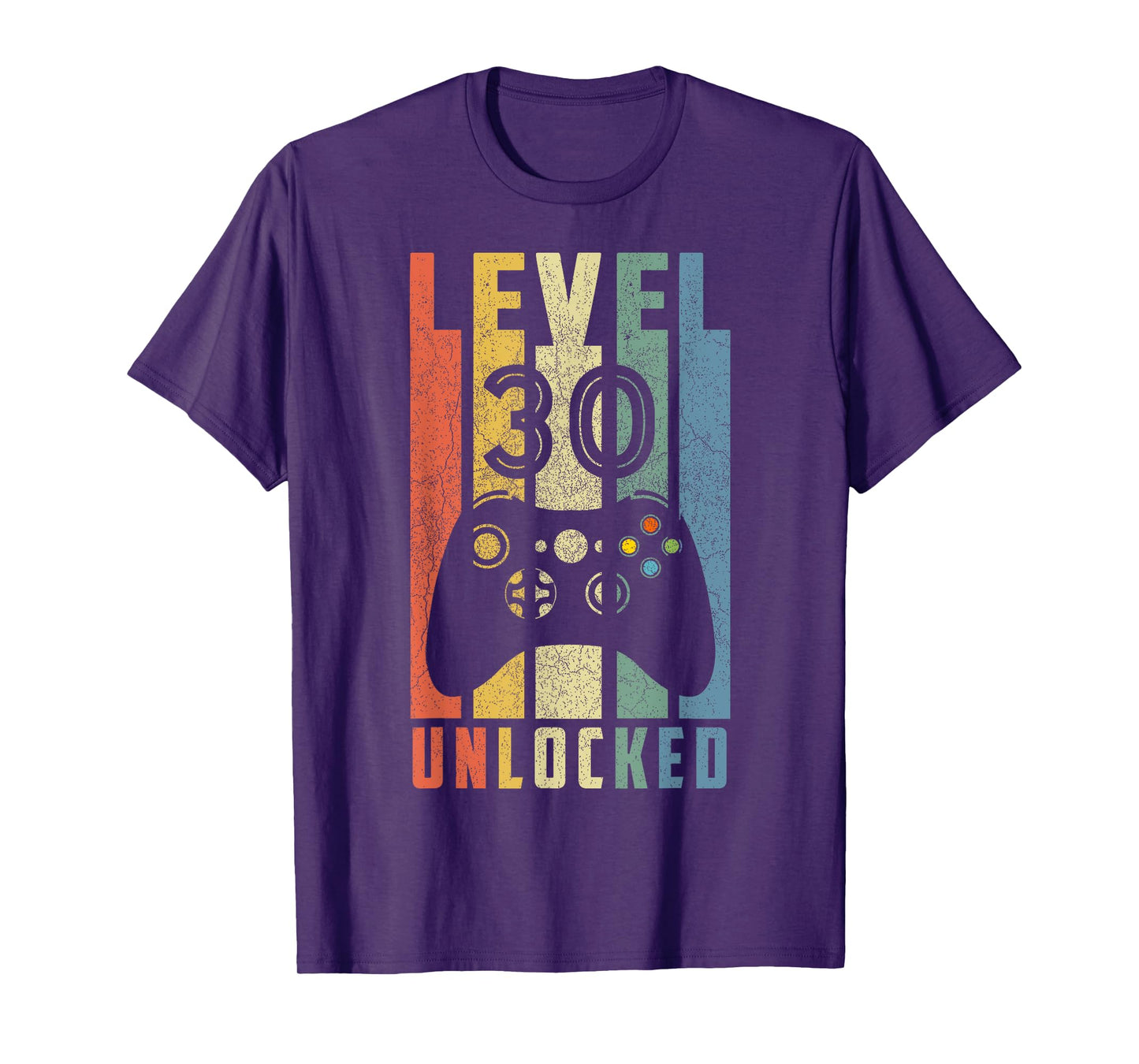 Level 30 Unlocked Tshirt 30th Video Gamer Birthday Men Gifts T-Shirt