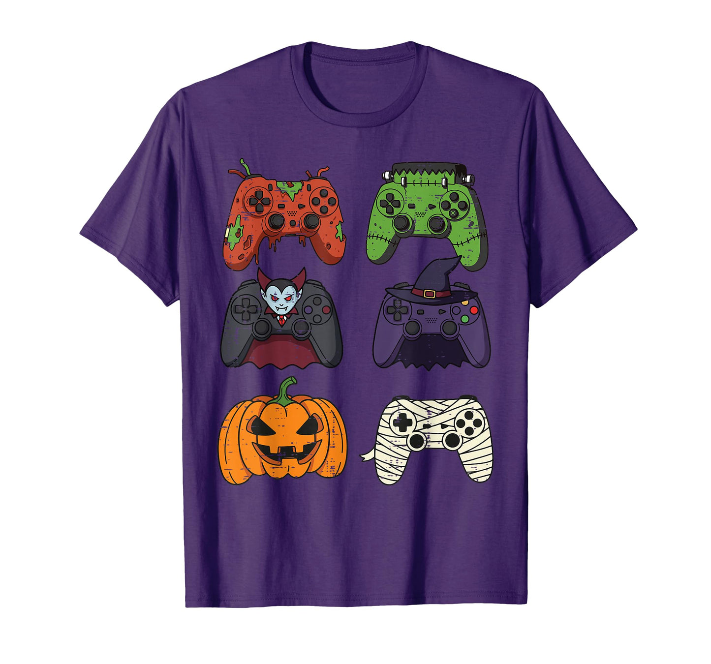 Halloween Gaming Controllers Gamer Costume Men Boys Kids T-Shirt