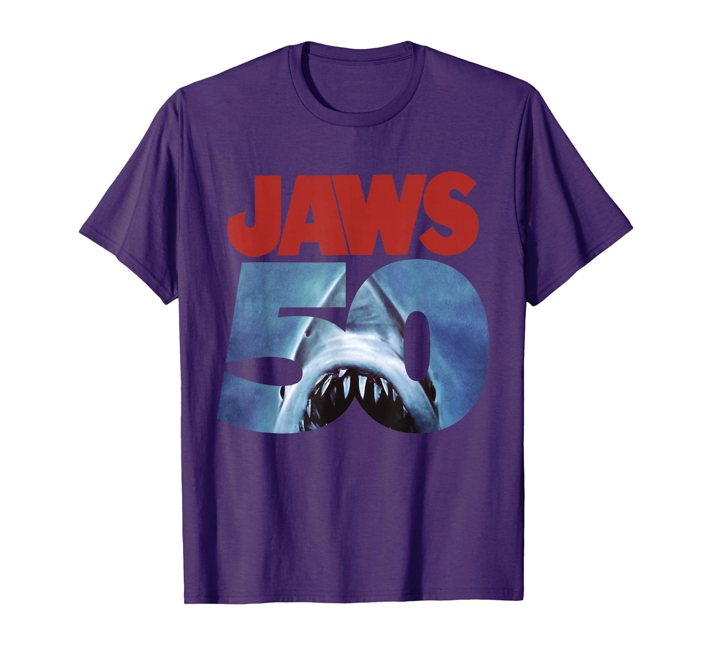 Jaws 50th Anniversary Logo Front & Back T-Shirt