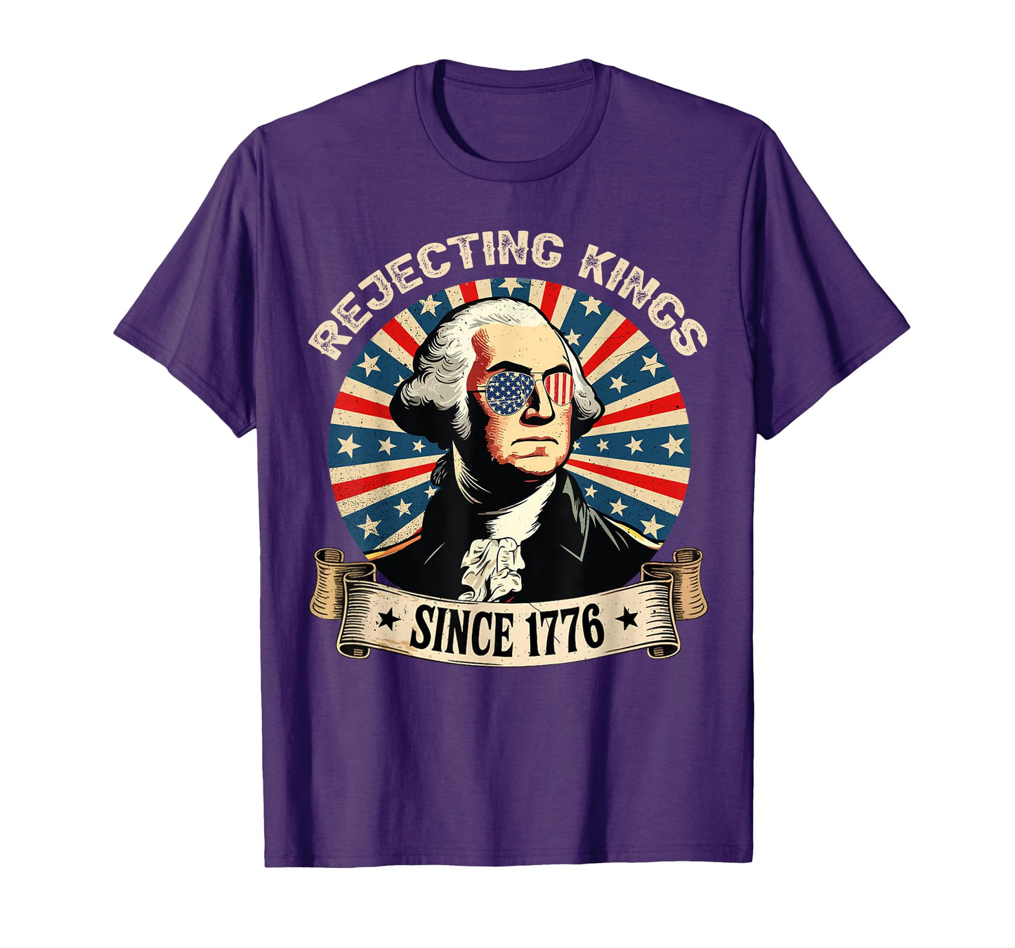 US Rejecting Kings Since 1776 4th of July Outfit T-Shirt