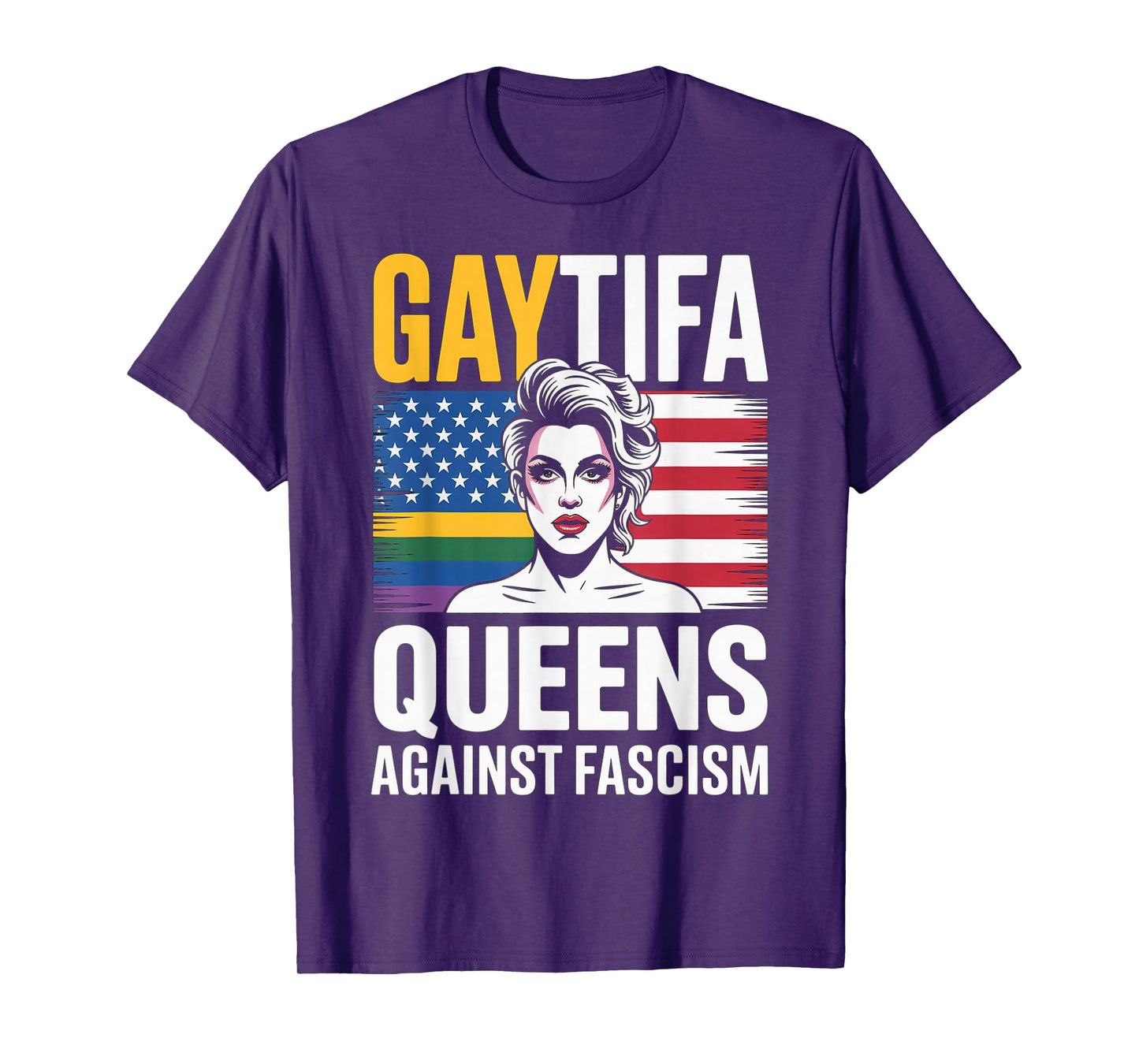 Gaytifa Drag Queens Against Fascism Resist No Kings LGBTQ T-Shirt