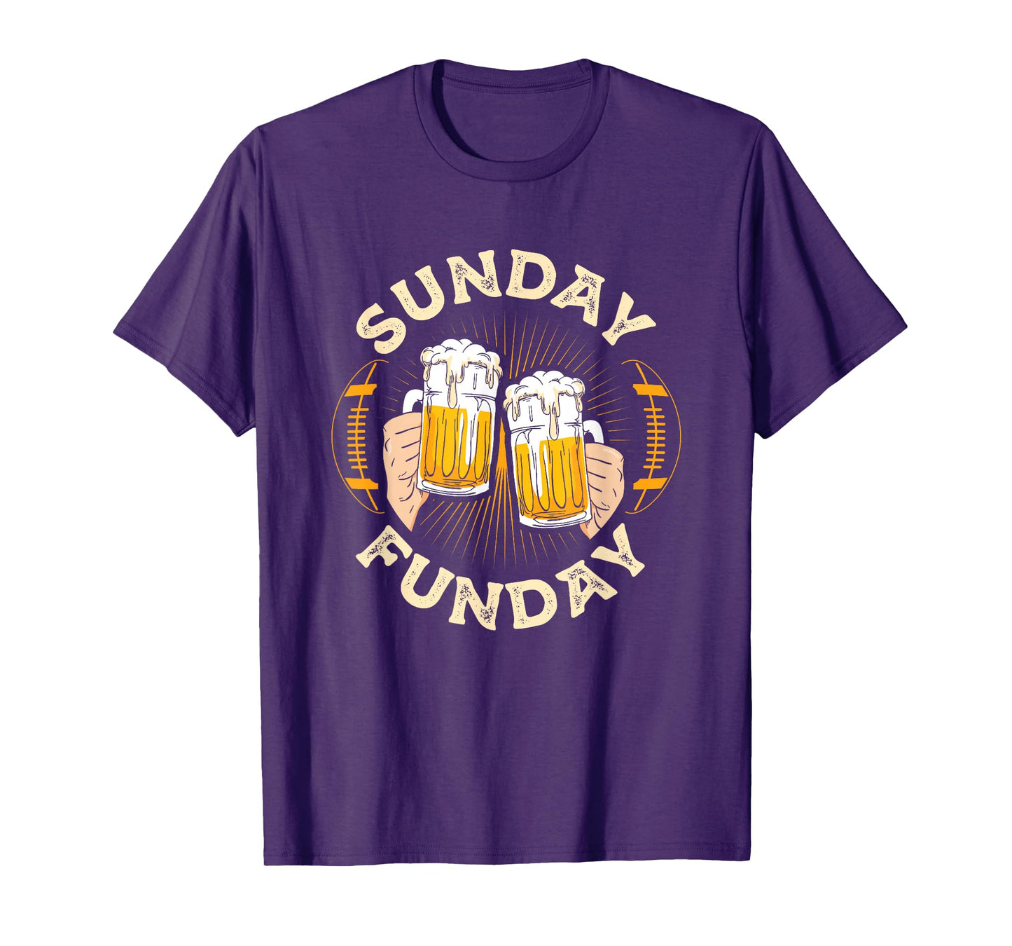 Sunday Funday Funny Football Gift Sport Lovers Football Beer T-Shirt