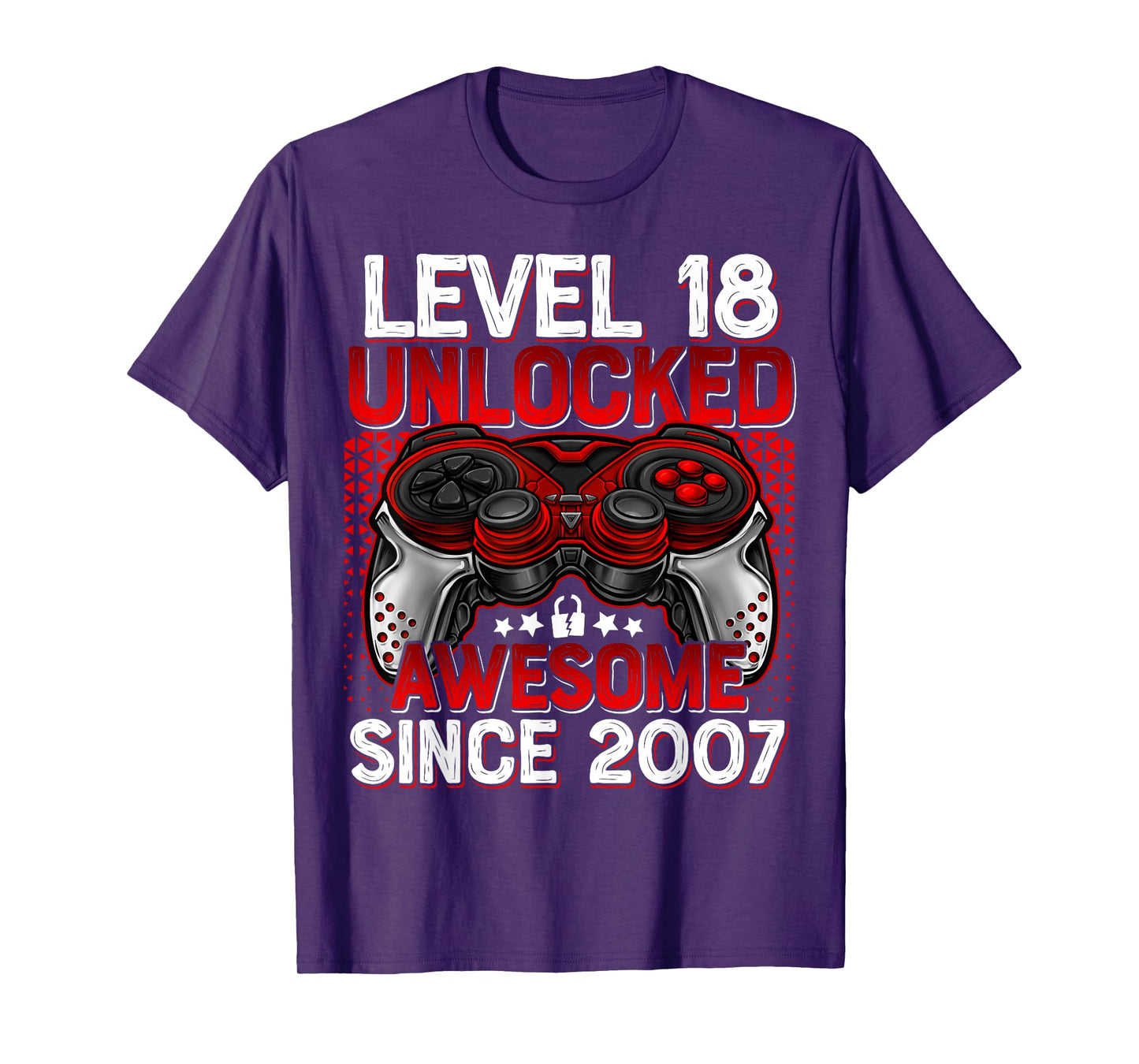 Level 18 Unlocked 18 Year Old Gifts Boys 18th Birthday Boy T-Shirt