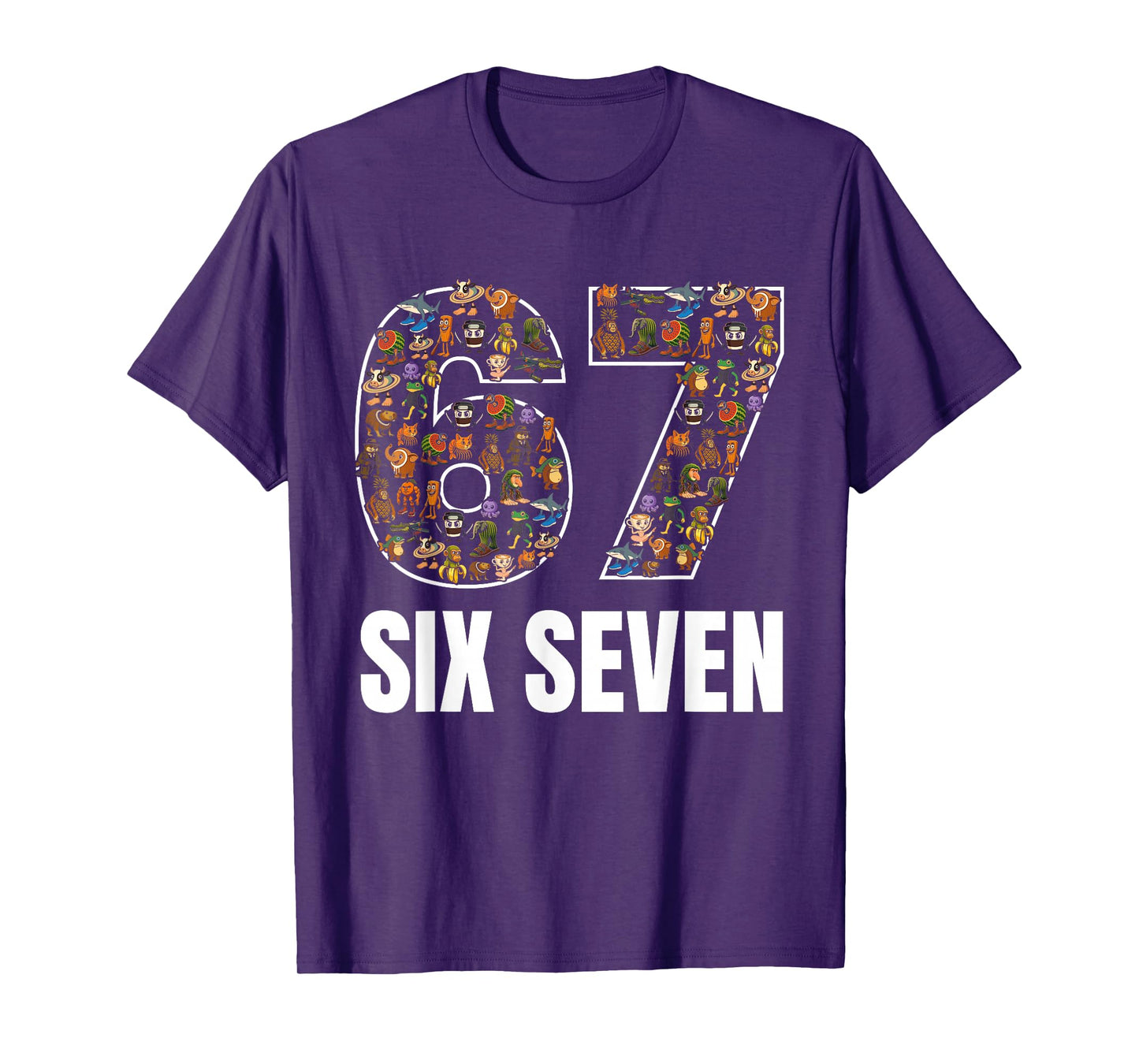 67 Six Seven Italian Brainrot Gen Alpha Slang Meme T-Shirt