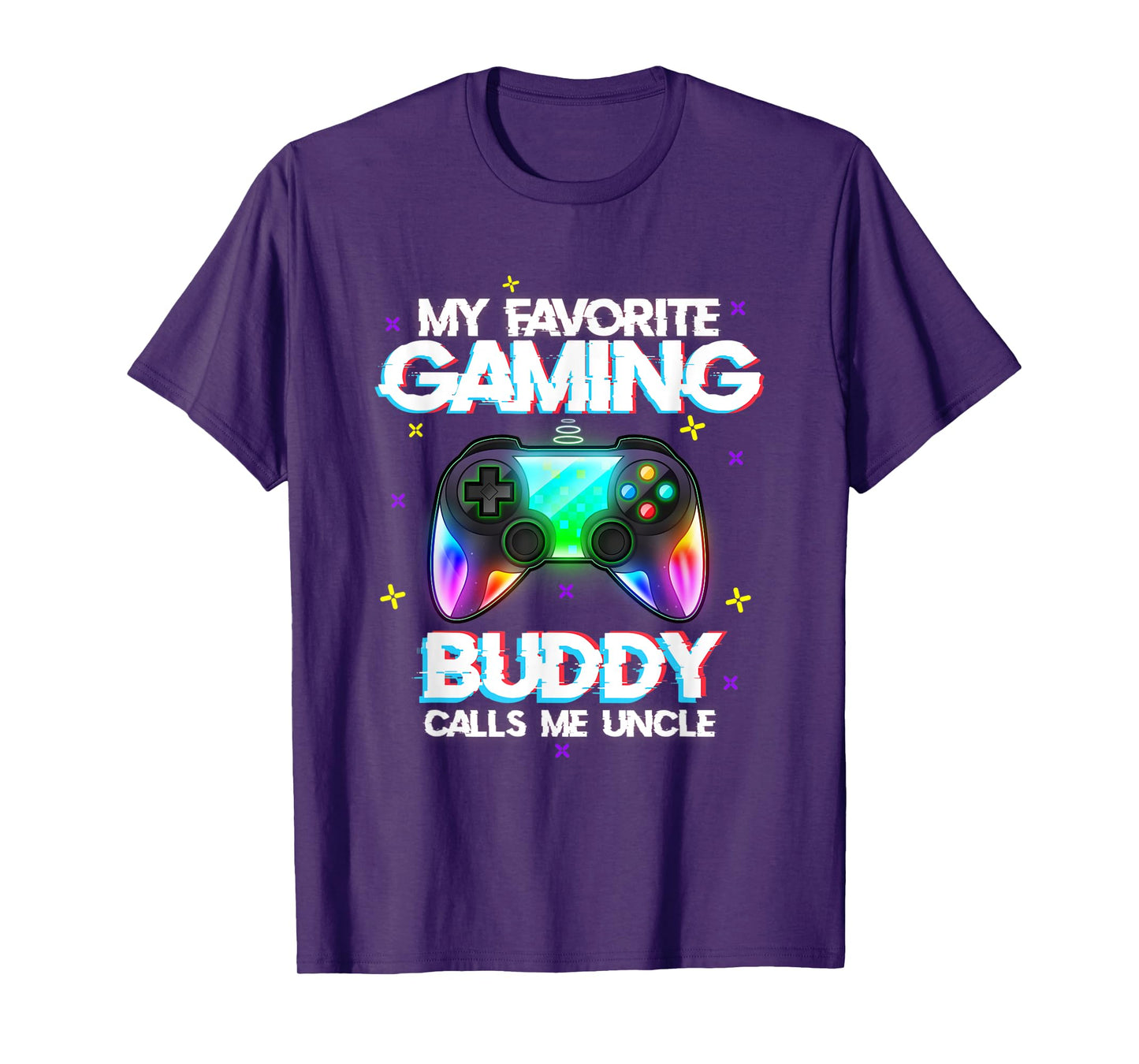 Mens My favorite gaming buddy calls me uncle T-Shirt