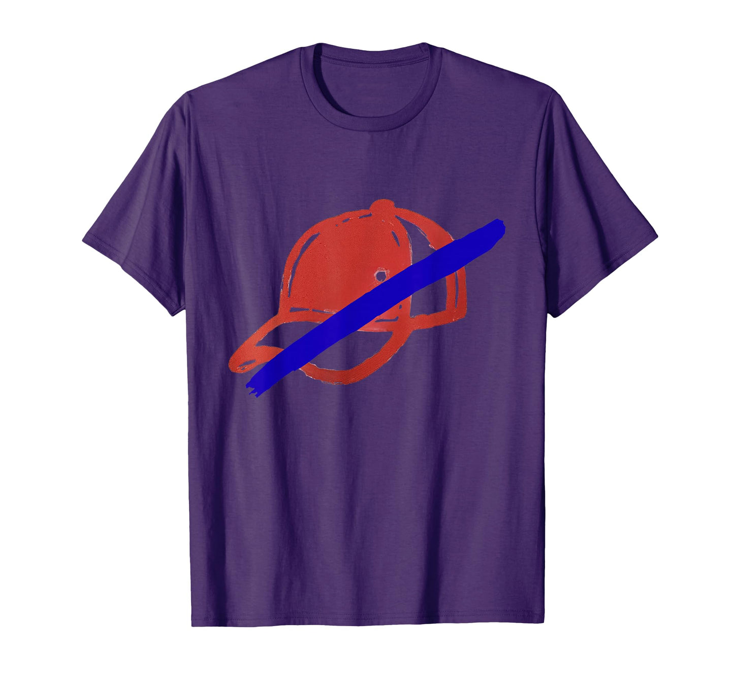 No Kings T Shirt, Red Hat with Blue Line T Shirt T-Shirt