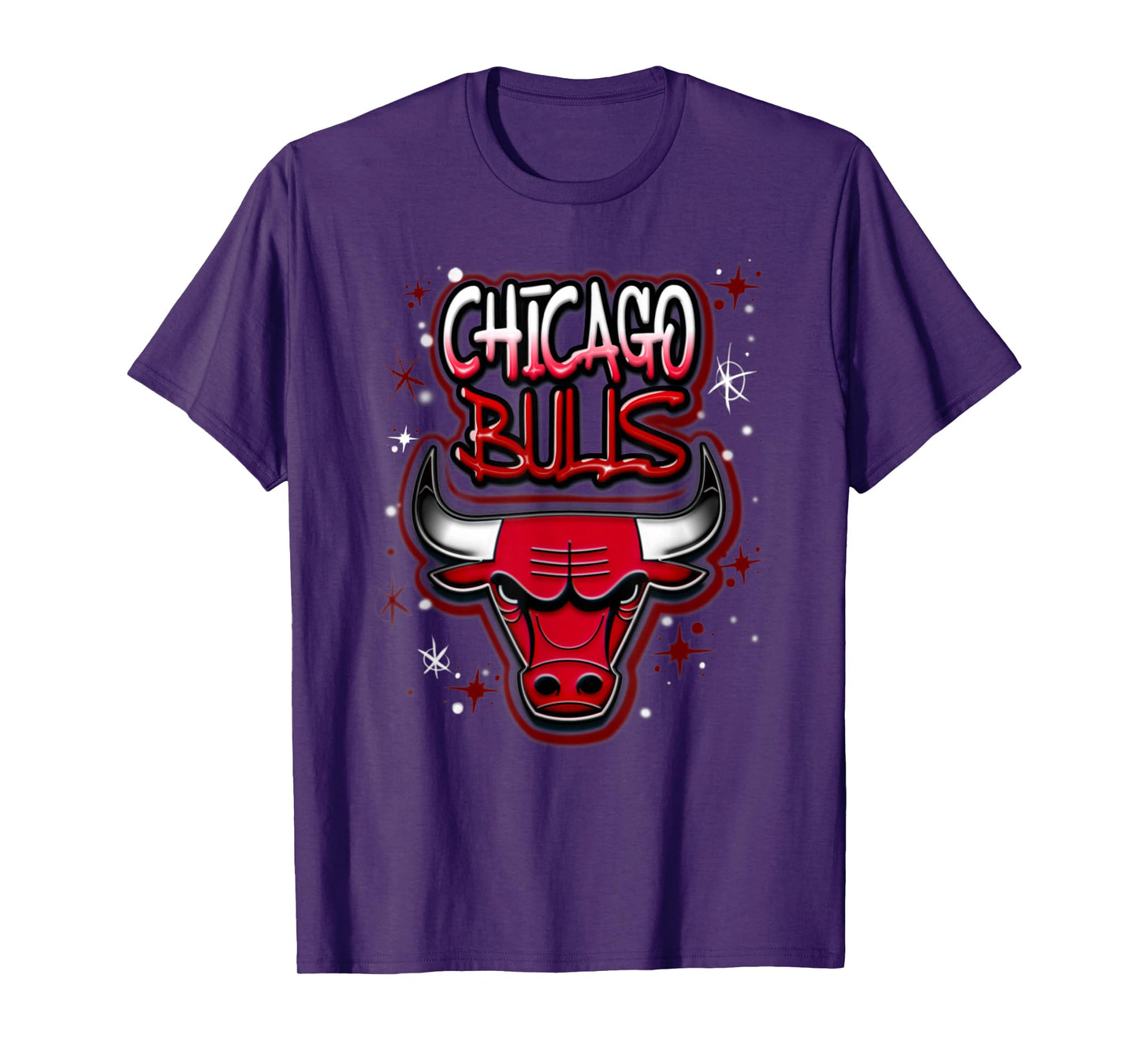 NBA Chicago Bulls Airbrush Logo T-Shirt