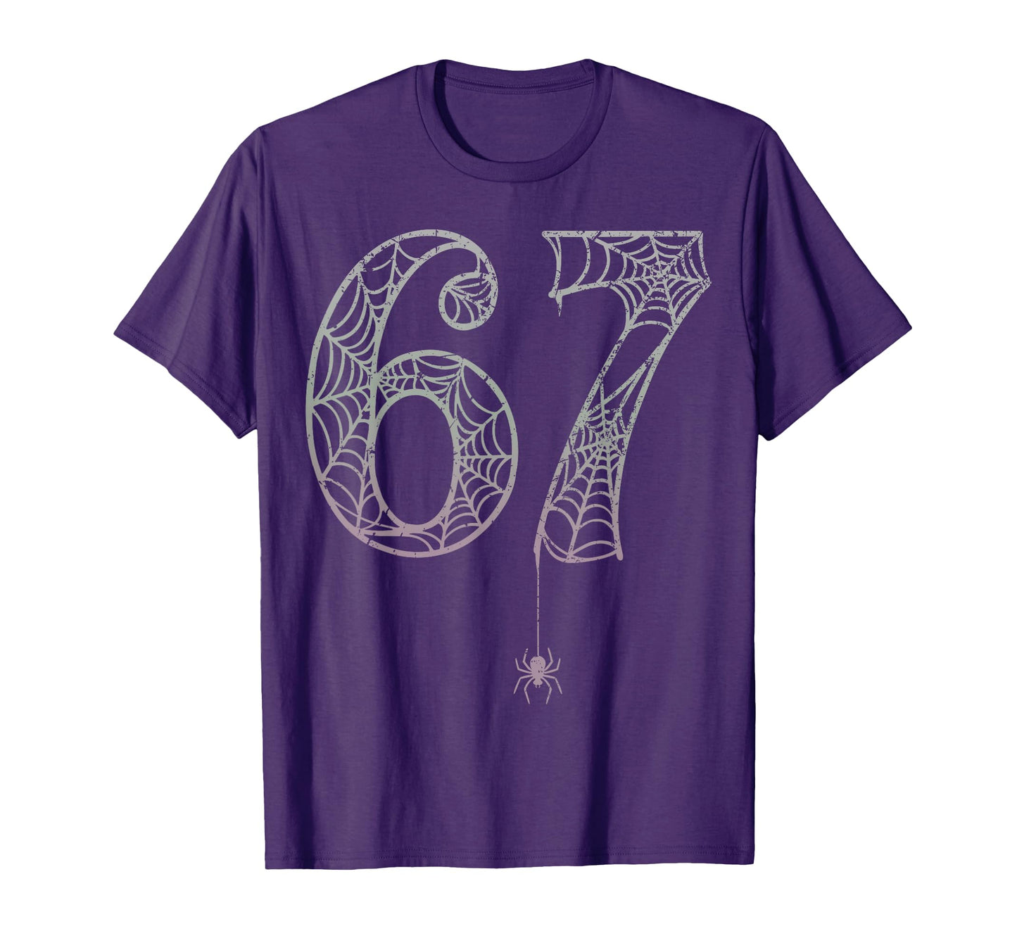 Six Seven 6 7 Meme Spooky Spider Halloween T-Shirt