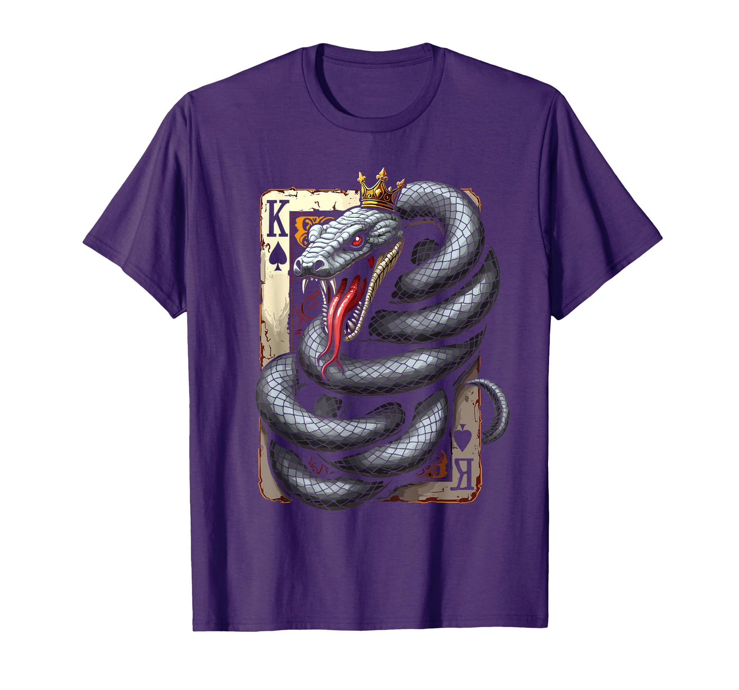 King Of Spades Snake Poker Casino Card Game T-Shirt