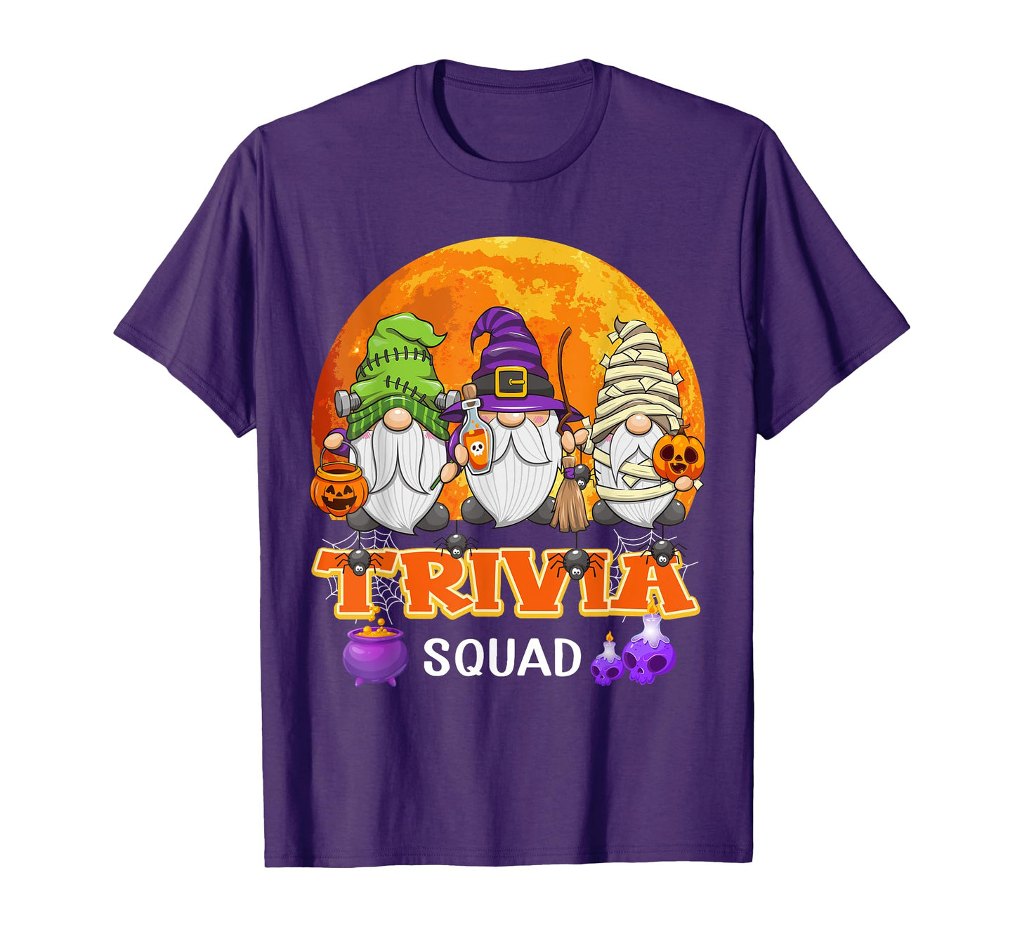 Trivia Squad Halloween Trivia Host Gnome Matching T-Shirt