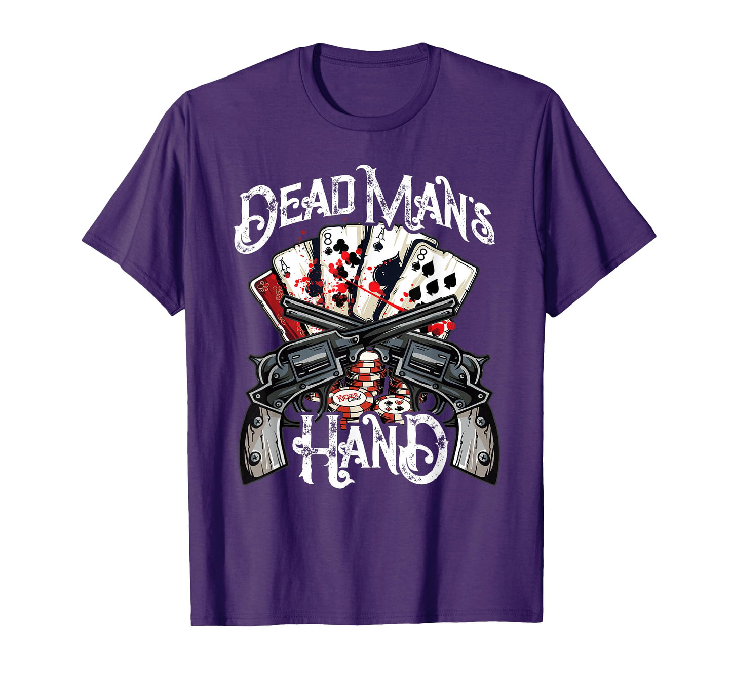 Dead Man's Hand, Aces & Eights Poker Player T-Shirt