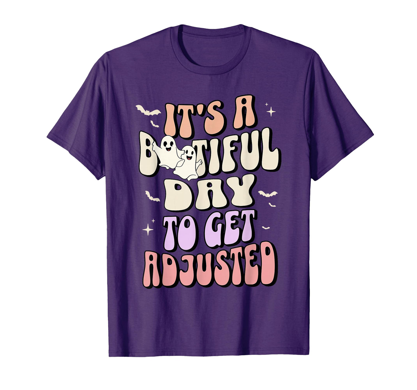It's A Bootiful Day Chiropractic Halloween Ghost Chiro Squad T-Shirt