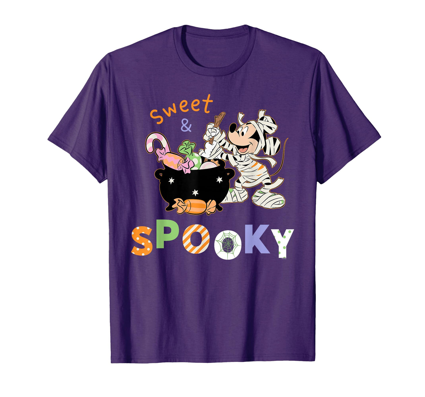 Disney Mickey Mouse "Sweet & Spooky" Halloween Candy T-Shirt