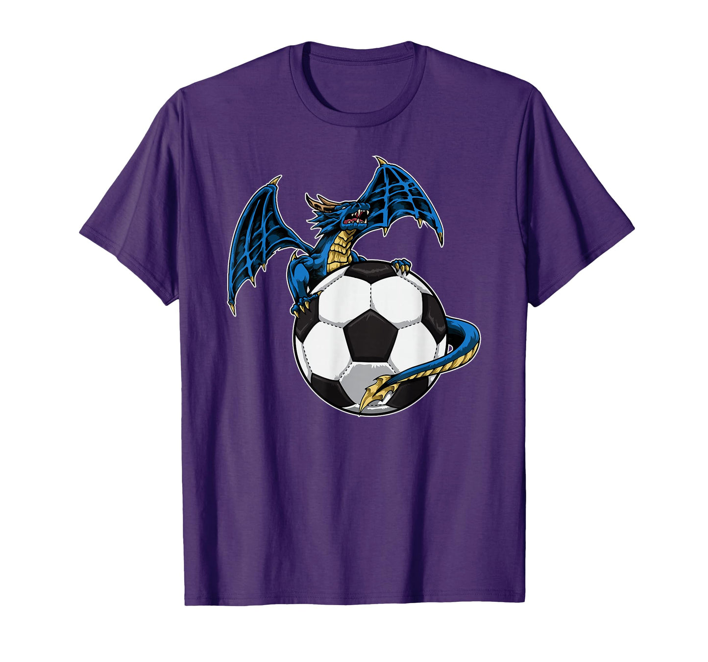Cool Soccer Dragon Sitting On Soccer Ball T-Shirt