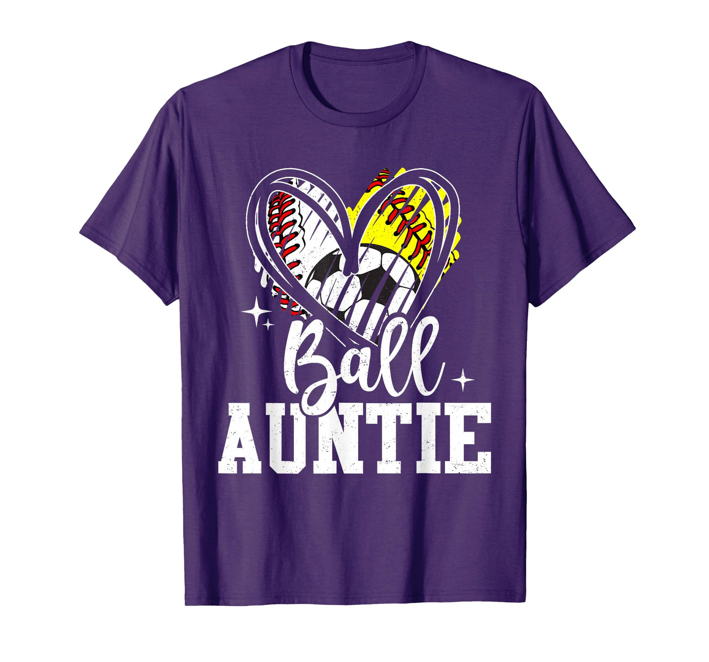 Ball Auntie Baseball Softball Soccer Aunt T-Shirt