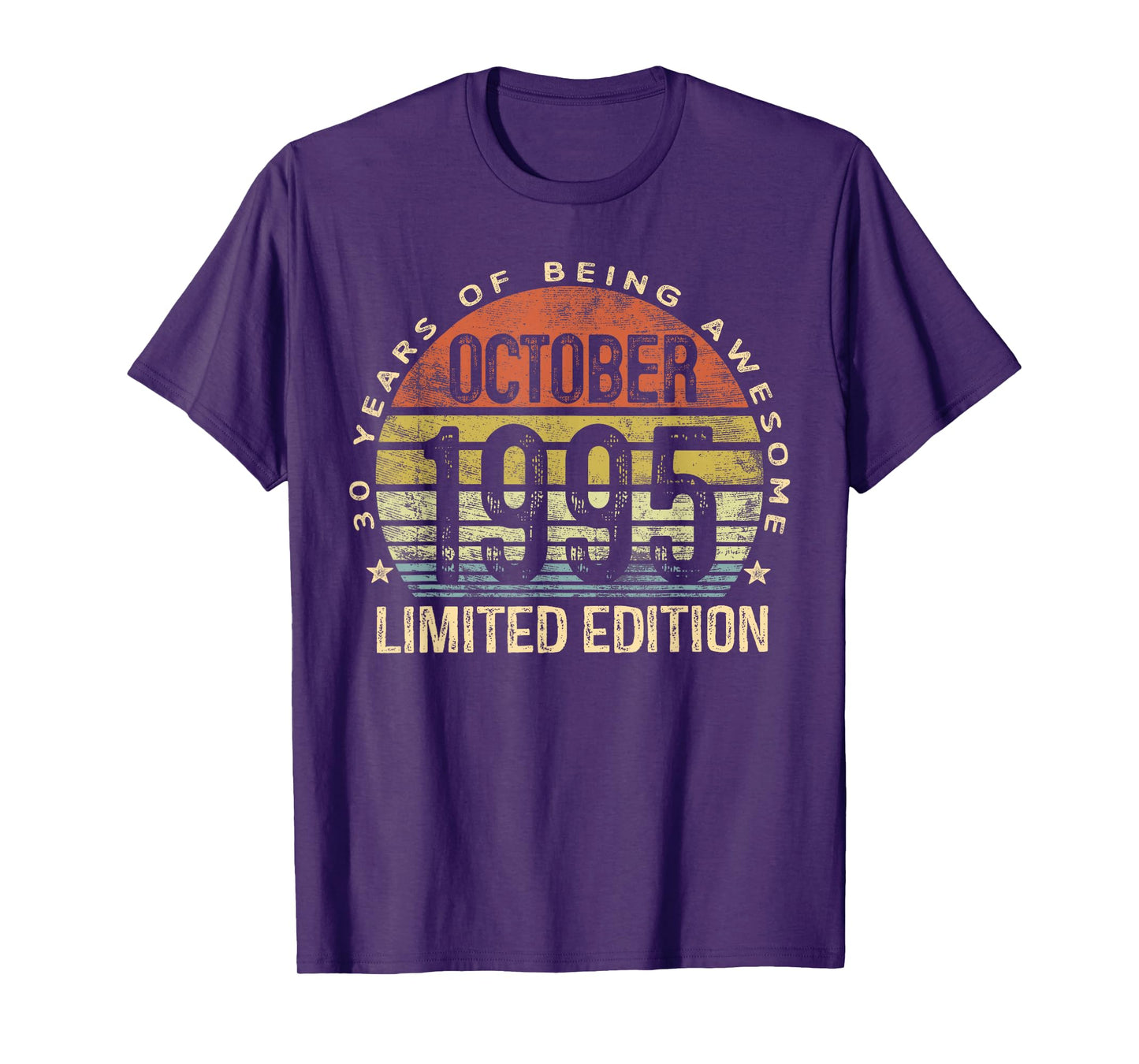 October 1995 Limited Edition 30-Year-Old 30th Birthday T-Shirt