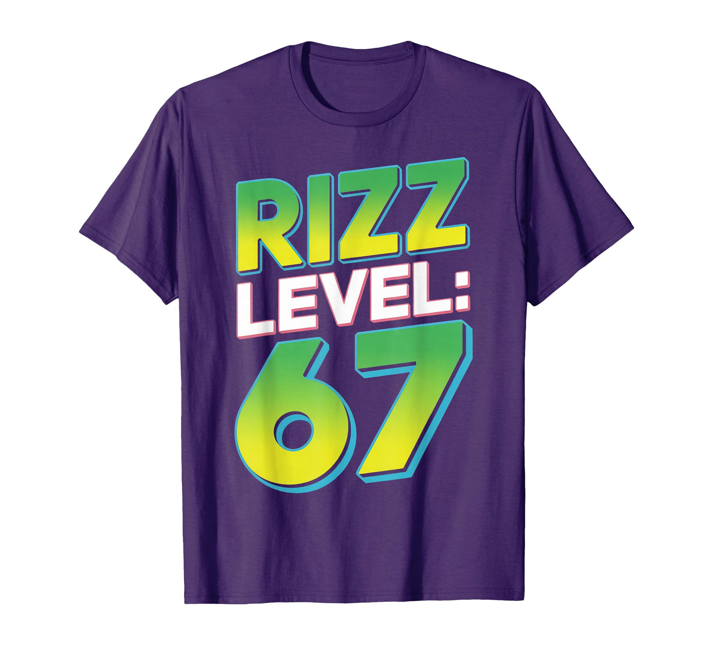 Rizz Level 67 Meme Shirt Youth Trend Six Seven 6 7 Meme 6 7 T-Shirt