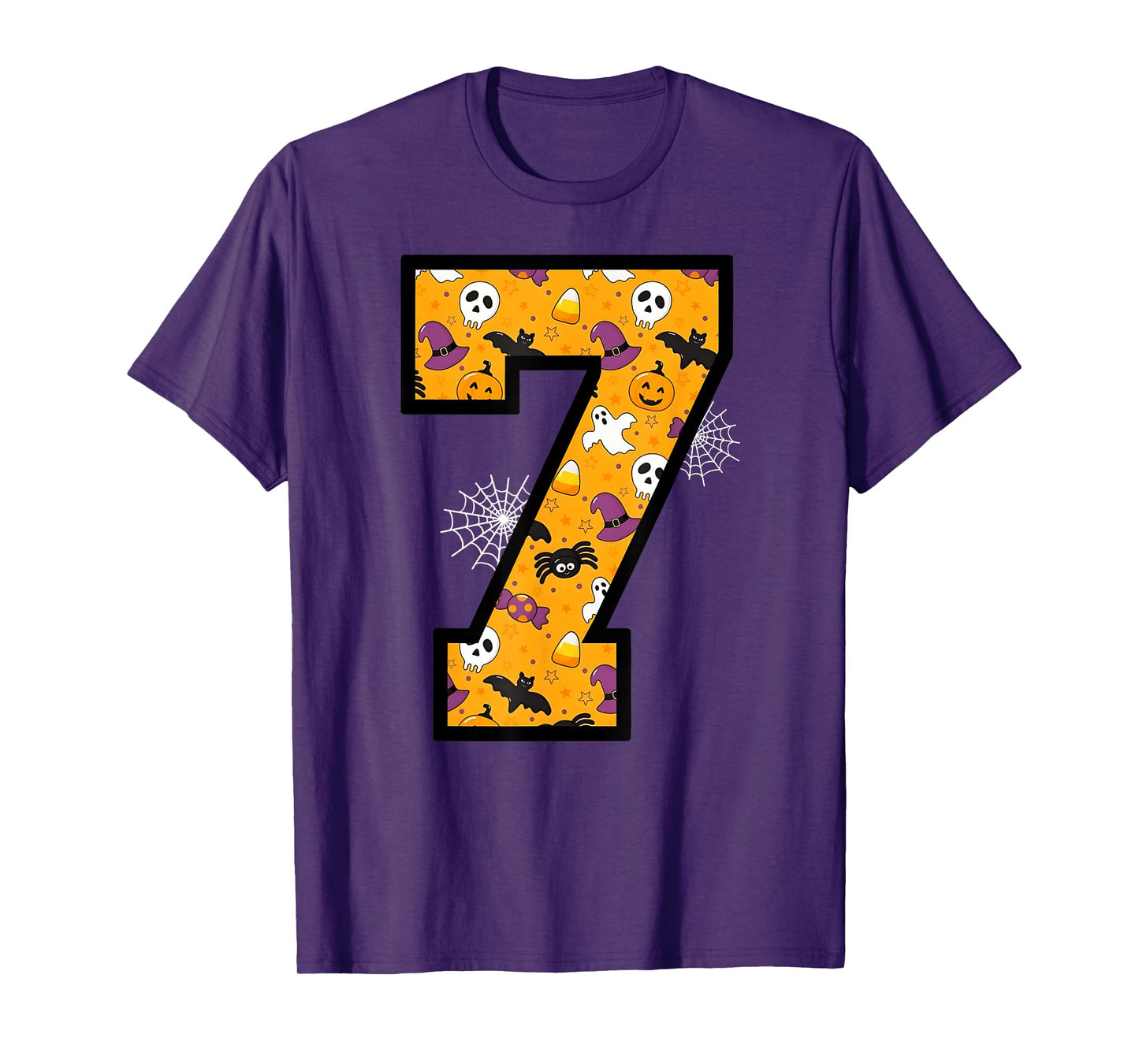 Number 7 Funny Meme Saying 6 7 Six Seven Halloween T-Shirt