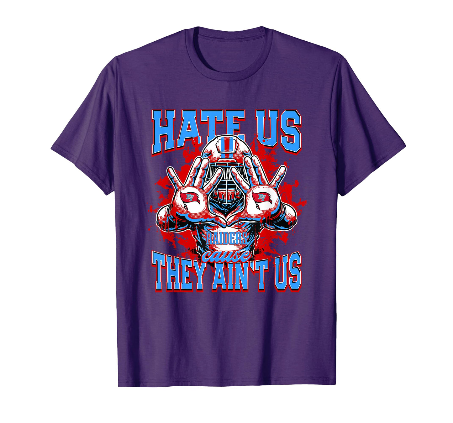 Pleasant Valley Raiders Logo Hate Us Cause They Ain't HS T-Shirt