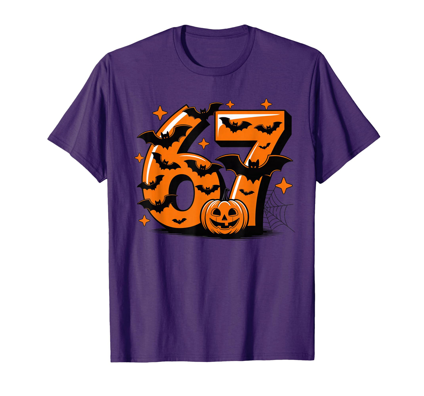 Fun Six Seven 6 7 Meme Design Halloween Funny T-Shirt