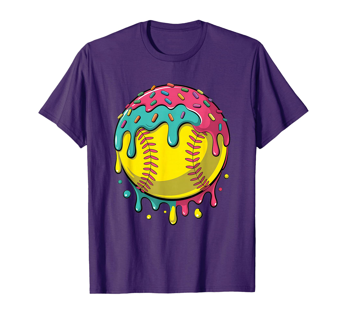 Softball Shirt Teen Girls Softball Stuff Softball Drip Girls T-Shirt