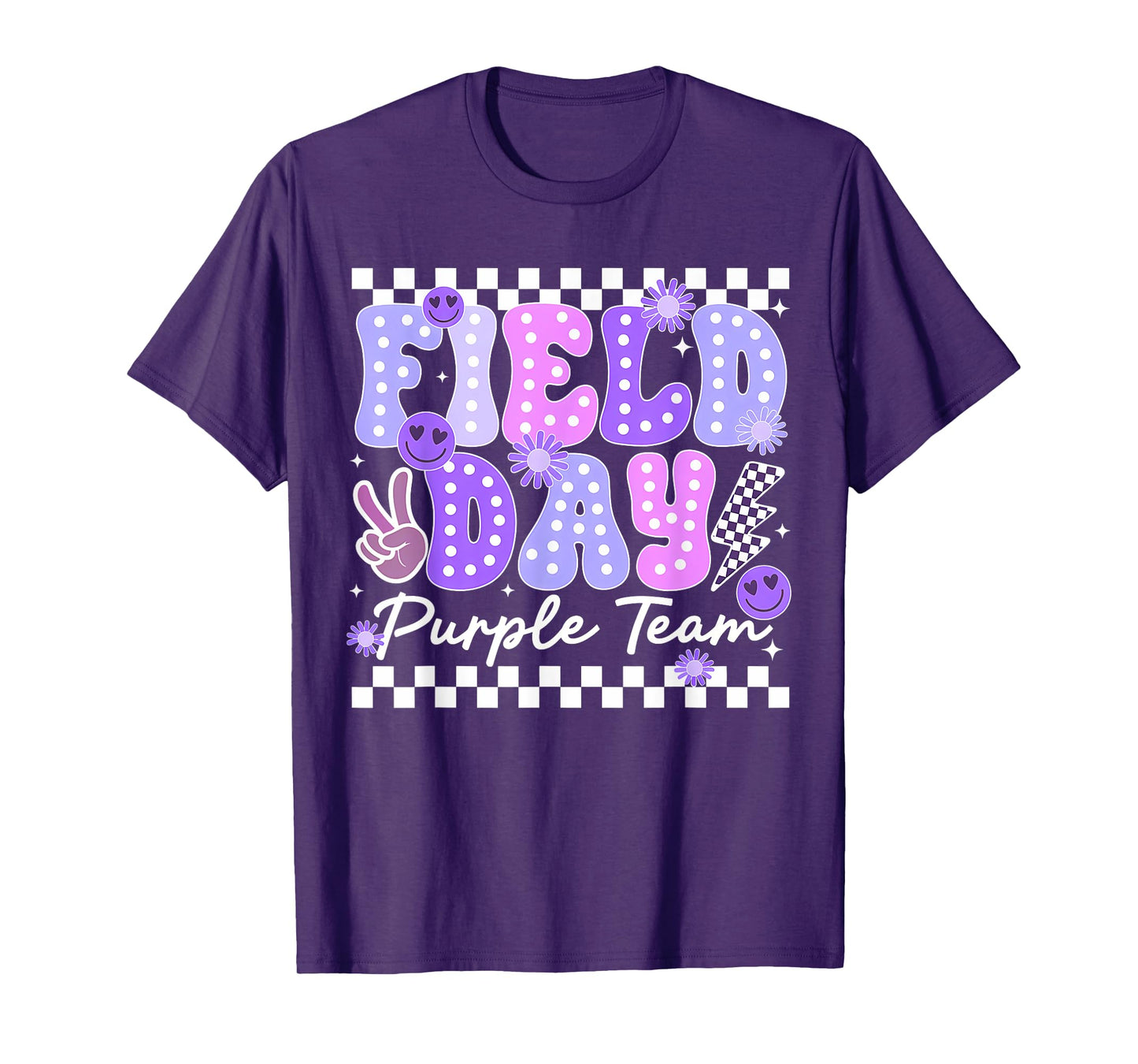 Field Day Trip Purple Team Color Game Competition Boys Girls T-Shirt