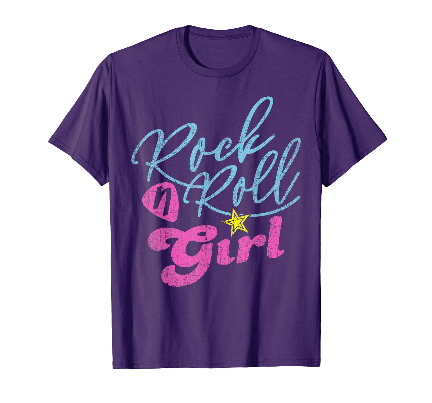 Rock N Roll Girl Purple Darla Rock and Roll Girl Shirt Darla T-Shirt