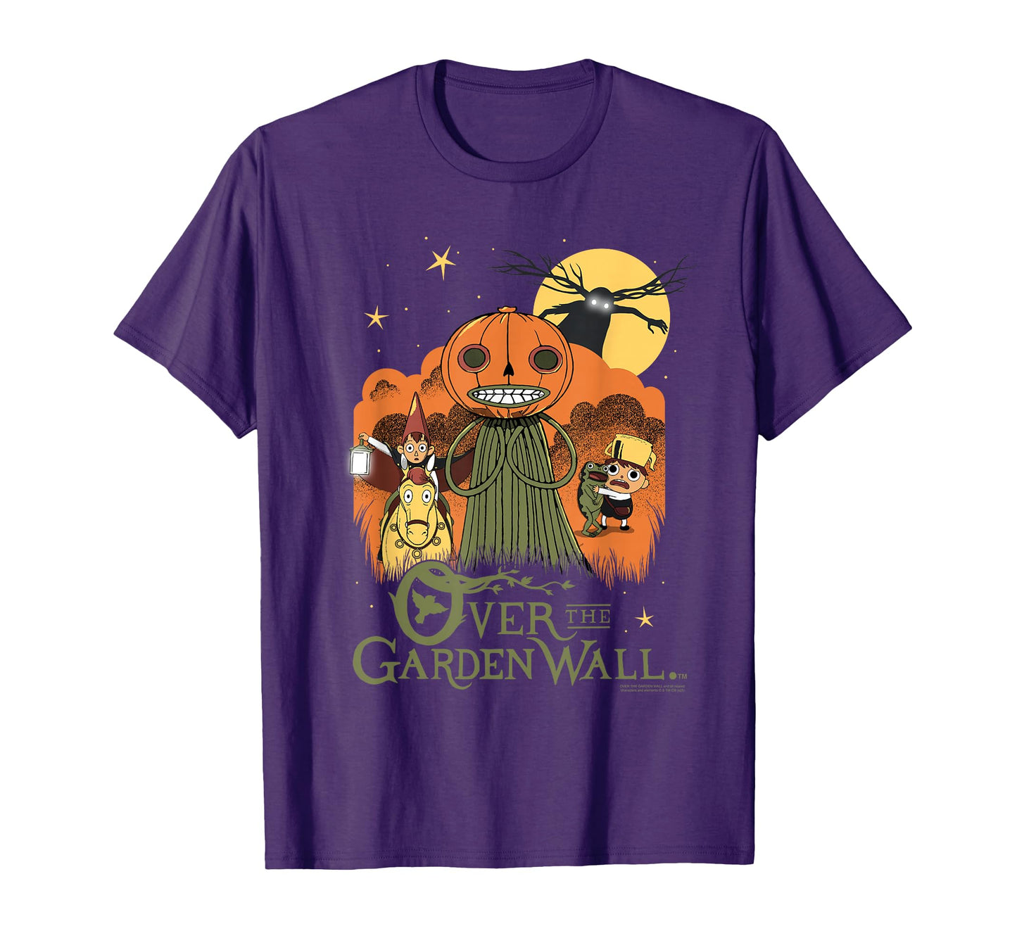 Over The Garden Wall Vintage Halloween Illustration Cartoon T-Shirt
