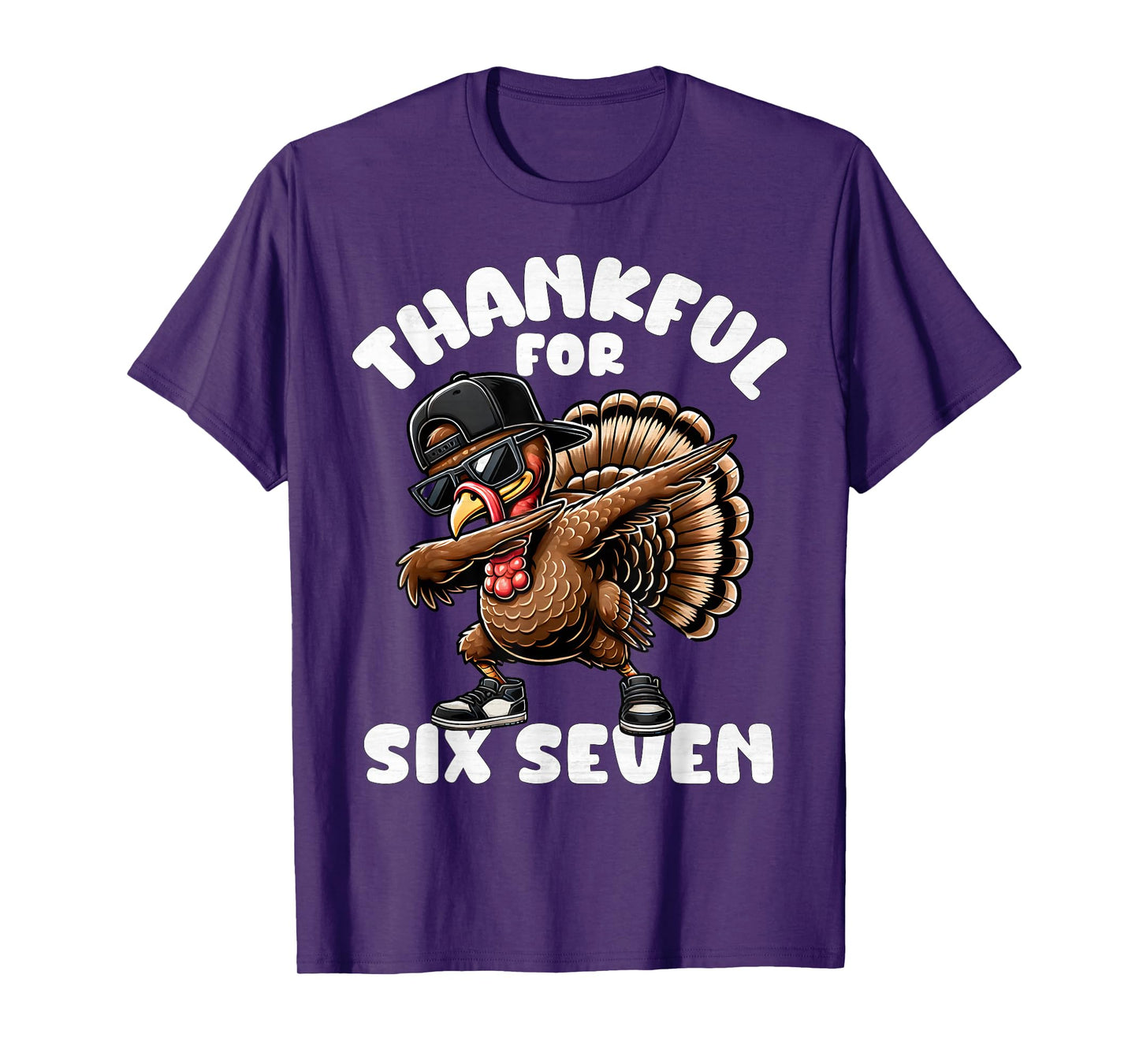 67 Thanksgiving Funny Six Seven Meme Brainrot Turkey Boys T-Shirt