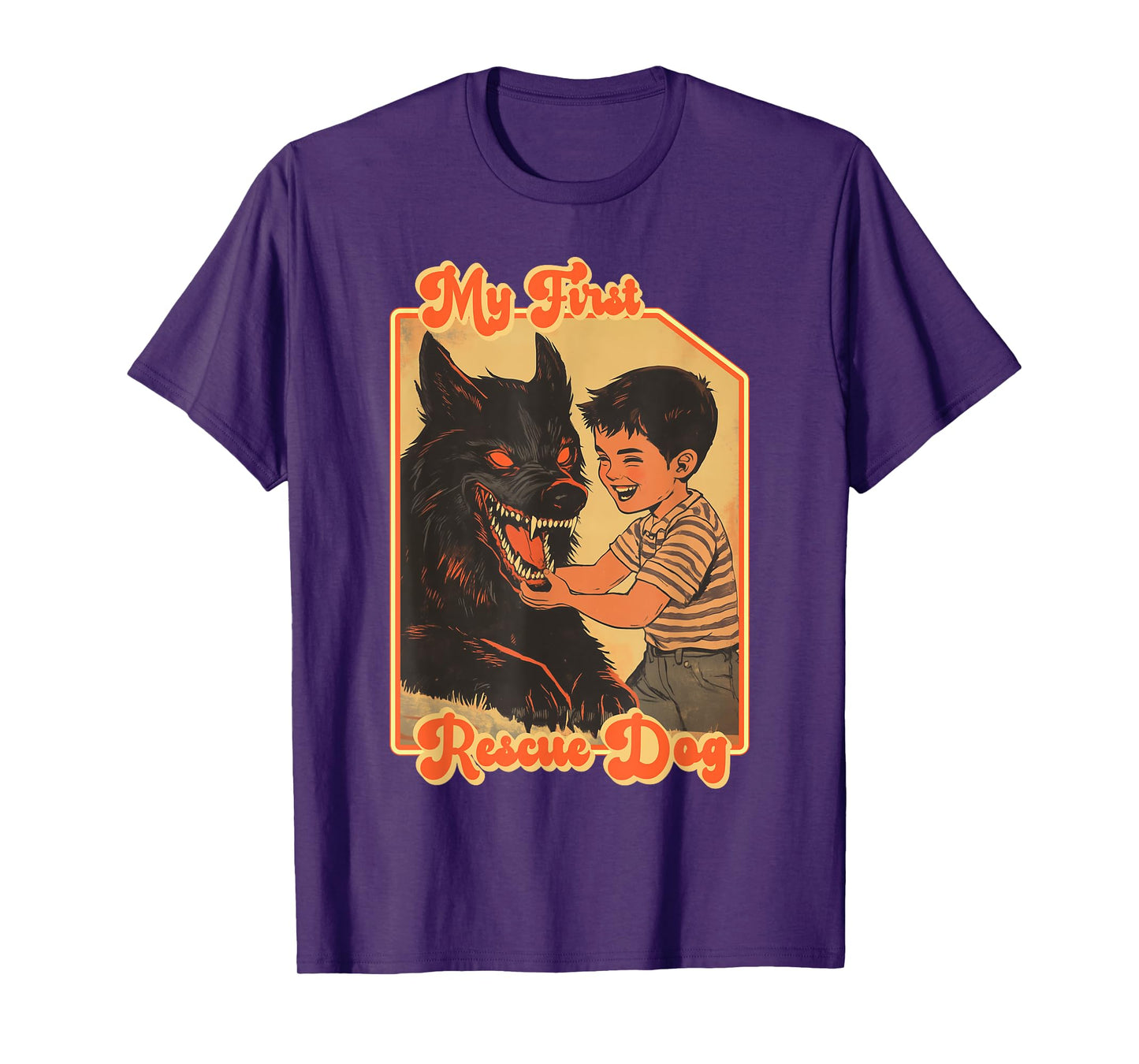 My First Rescue Dog Funny Shirts - Funny Rescue Animal T-Shirt
