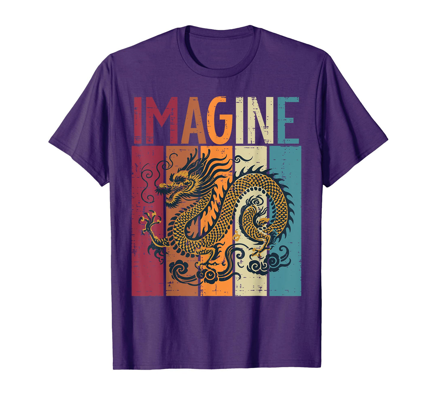 Japanese Dragon Imagine Retro Fantasy Mythical Men Women Kid T-Shirt